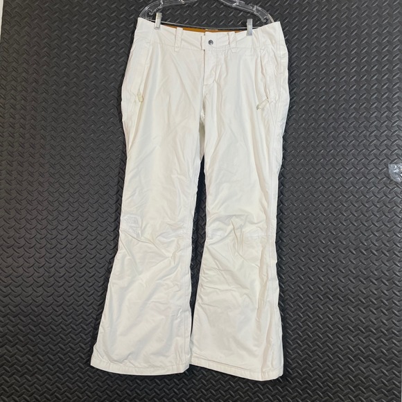 The North Face Hyvent Snow Pants White Lined Winter Outdoor Skiing Women's Large - Picture 1 of 10